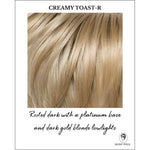 Load image into Gallery viewer, Creamy Toast-R-Rooted dark with a platinum base and dark gold blonde lowlights

