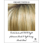 Load image into Gallery viewer, Creamy Toffee-R-Rooted dark with 50/50 light platinum blonde &amp; light honey blonde blend
