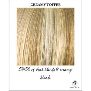 Creamy Toffee-50/50 of dark blonde & creamy blonde