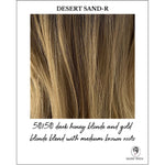 Load image into Gallery viewer, Desert Sand-50/50 dark honey blonde and gold blonde blend with medium brown roots
