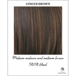 Load image into Gallery viewer, Ginger Brown-Medium auburn and medium brown 50/50 blend
