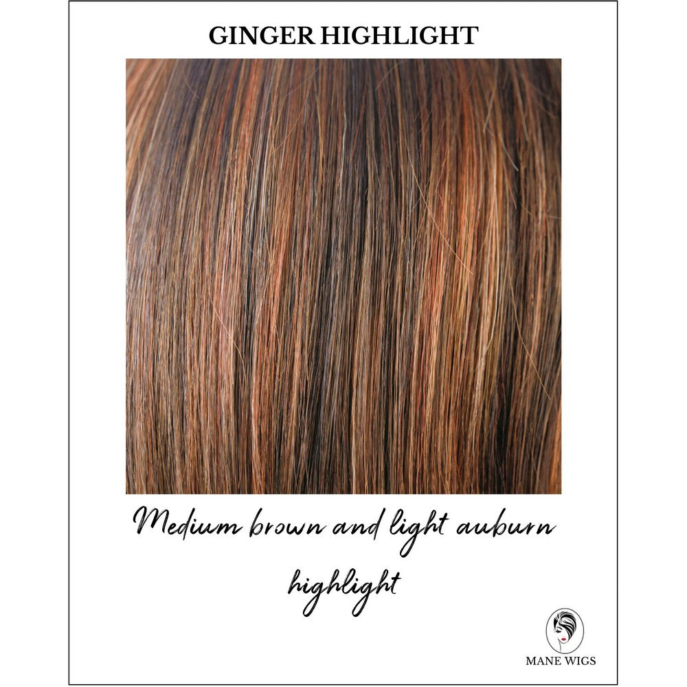 Ginger Highlight-Medium brown and light auburn highlight