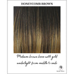 Load image into Gallery viewer, Honeycomb Brown-Medium brown base with gold underlight from middle to ends
