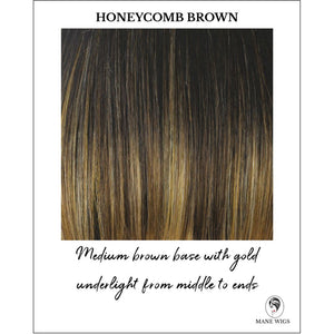 Honeycomb Brown-Medium brown base with gold underlight from middle to ends