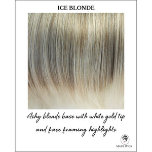 Ice Blonde-Ashy blonde base with white gold tip and face framing highlights