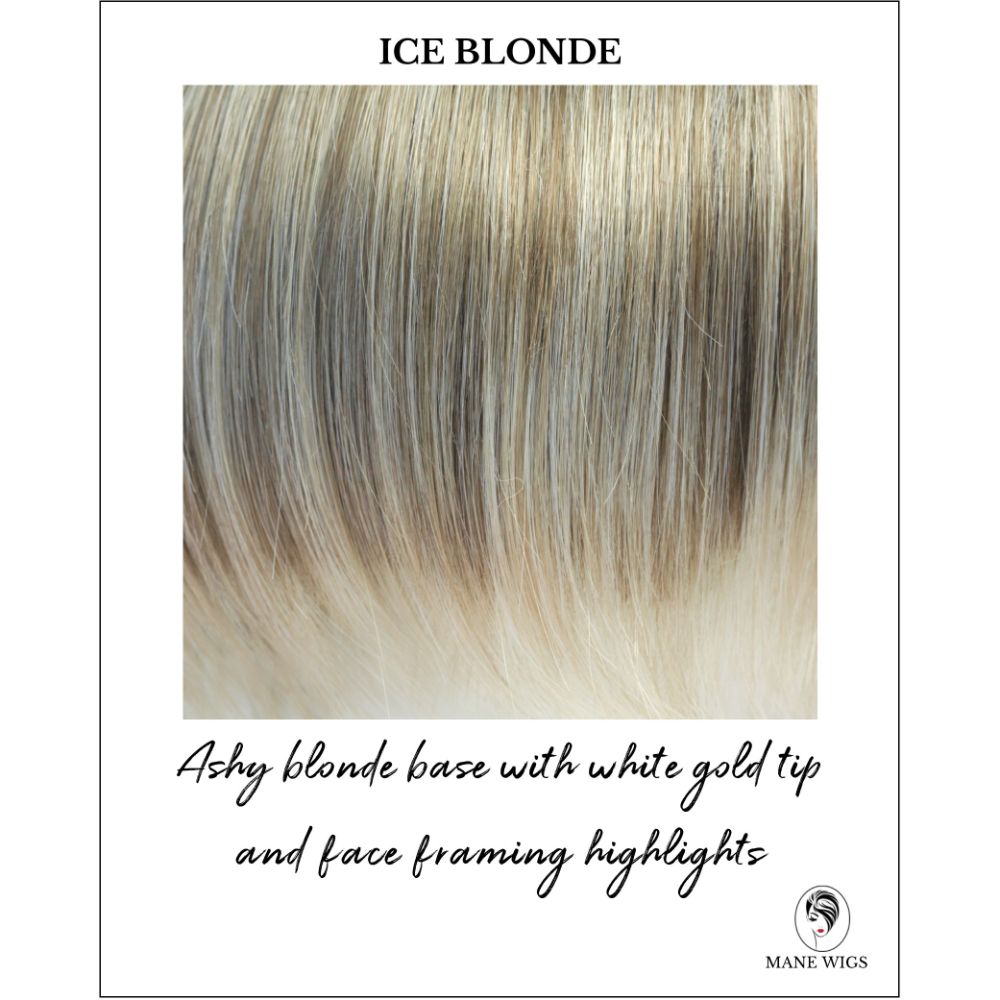 Ice Blonde-Ashy blonde base with white gold tip and face framing highlights