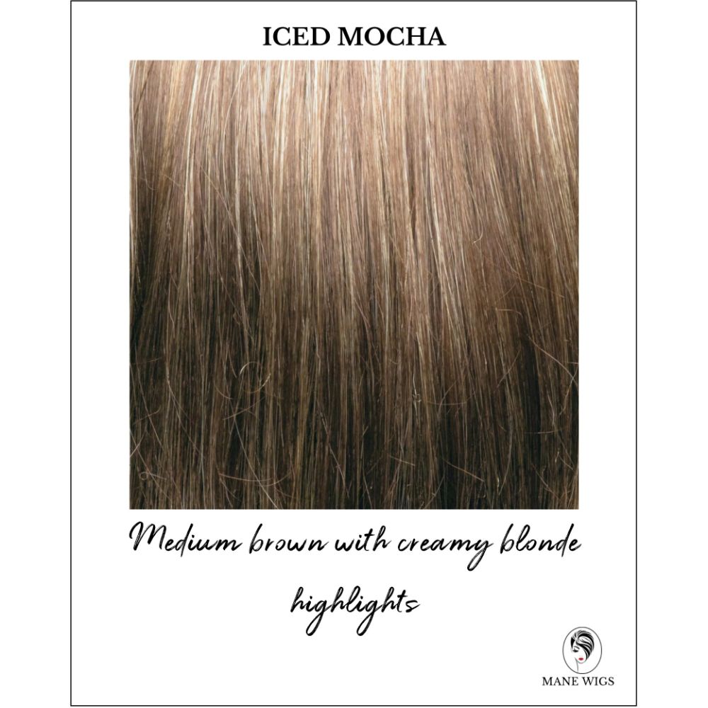 Iced Mocha-Medium brown with creamy blonde highlights