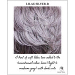 Load image into Gallery viewer, Lilac Silver-R-A hint of soft lilac tone added to the transitional silver base (light to medium grey) with dark roots
