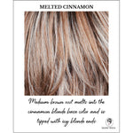 Load image into Gallery viewer, Melted Cinnamon-Medium brown root melts into the cinnamon blonde base color and is tipped with icy blonde ends      
