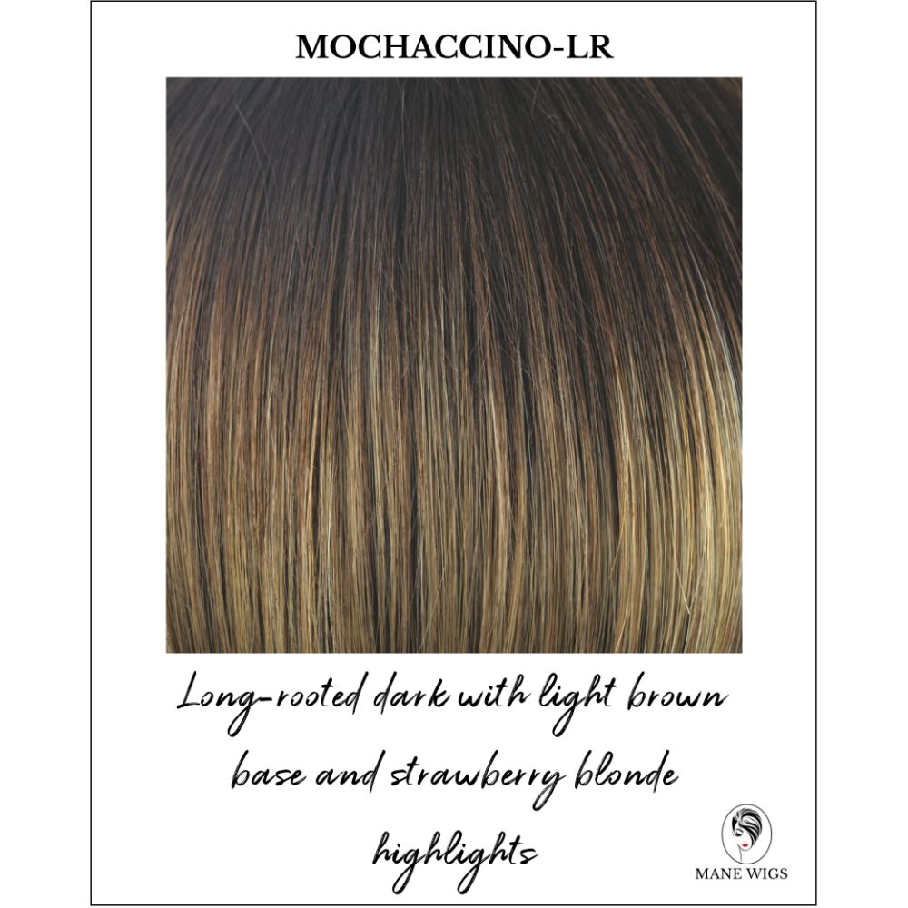 Mochaccino-LR-Long-rooted dark with light brown base and strawberry blonde highlights