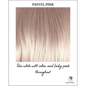 Pastel Pink-Pure white with silver and baby pink throughout