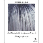 Load image into Gallery viewer, Pastel Blue-R-Pastel periwinkle-tone base with dark black/purple roots
