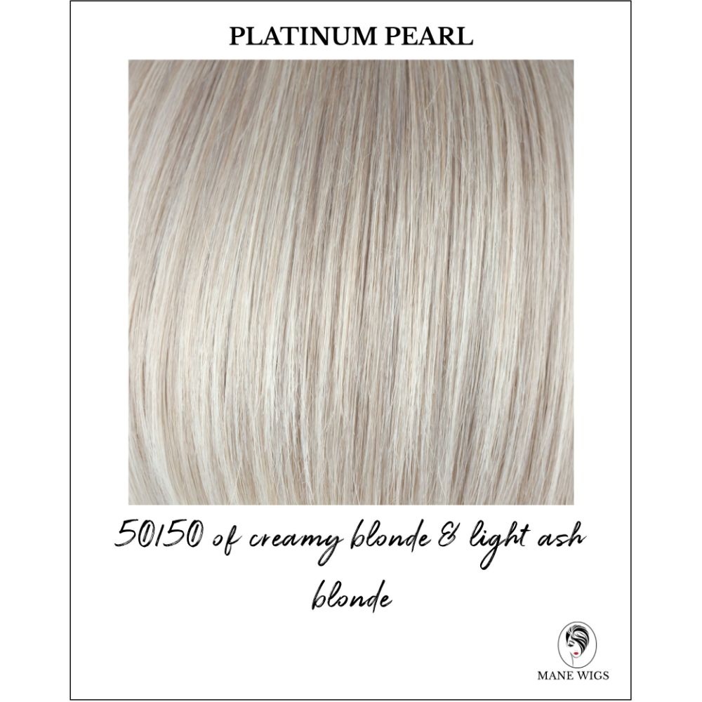 Platinum Pearl-50/50 of creamy blonde & light ash blonde