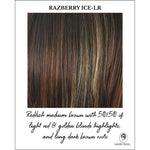 Load image into Gallery viewer, Razberry Ice-LR-Rooted with reddish medium brown base and 50/50 of light red &amp; golden blonde highlights
