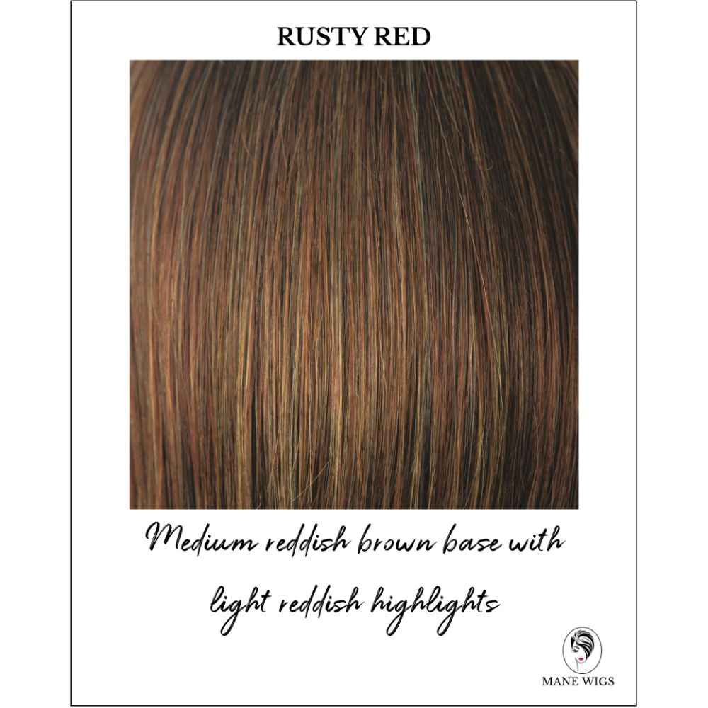 Rusty Red-Medium reddish brown base with light reddish highlights