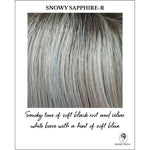 Load image into Gallery viewer, Snowy Sapphire-R -Smoky tone of soft black root and silver white base with a hint of soft blue
