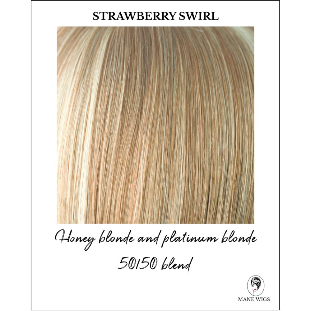 Strawberry Swirl-Honey blonde and platinum blonde 50/50 blend