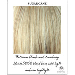 Load image into Gallery viewer, Sugar Cane-Platinum blonde and strawberry blonde 50/50 blend base with light auburn highlight

