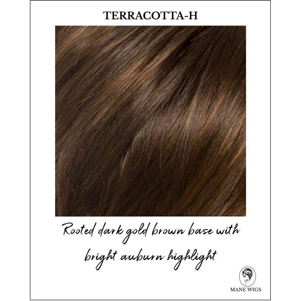 Terracotta-H-Rooted dark gold brown base with bright auburn highlight