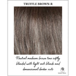 Load image into Gallery viewer, Truffle Brown-R-Neutral medium brown tone softly blended with light ash blonde and dimensional darker roots
