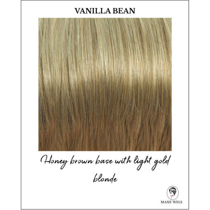 Vanilla Bean-Honey brown base with light gold blonde
