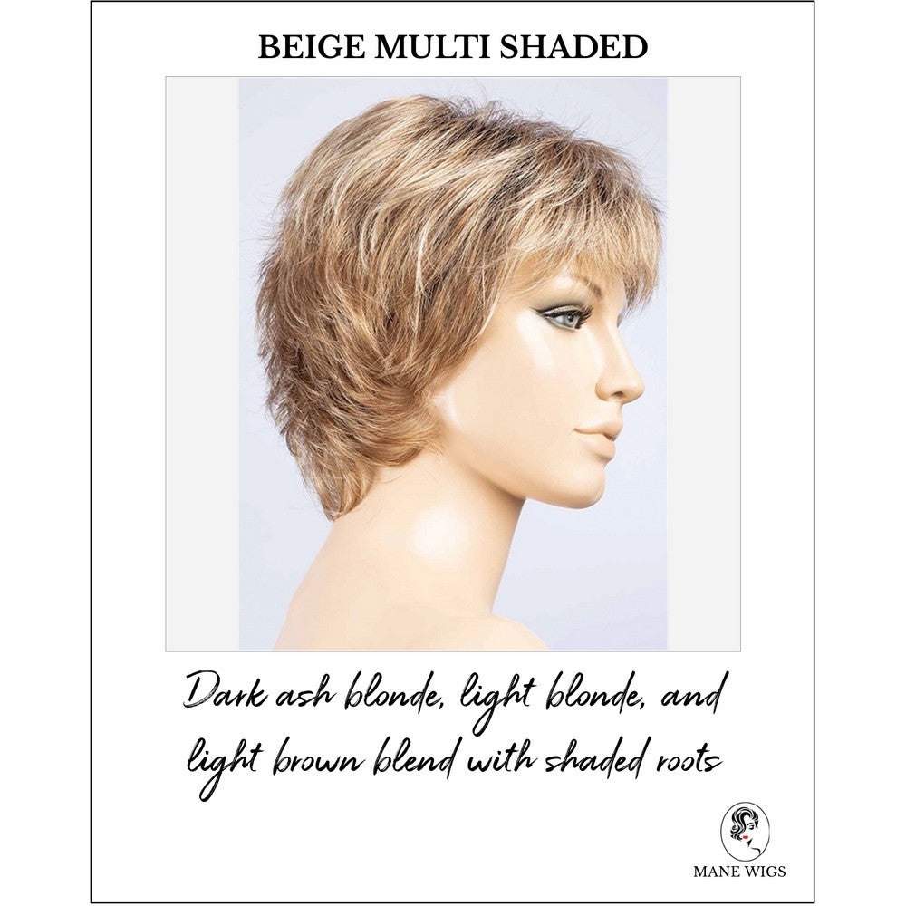 Rica by Ellen Wille in Beige Multi Shaded-Dark ash blonde, light blonde, and light brown blend with shaded roots