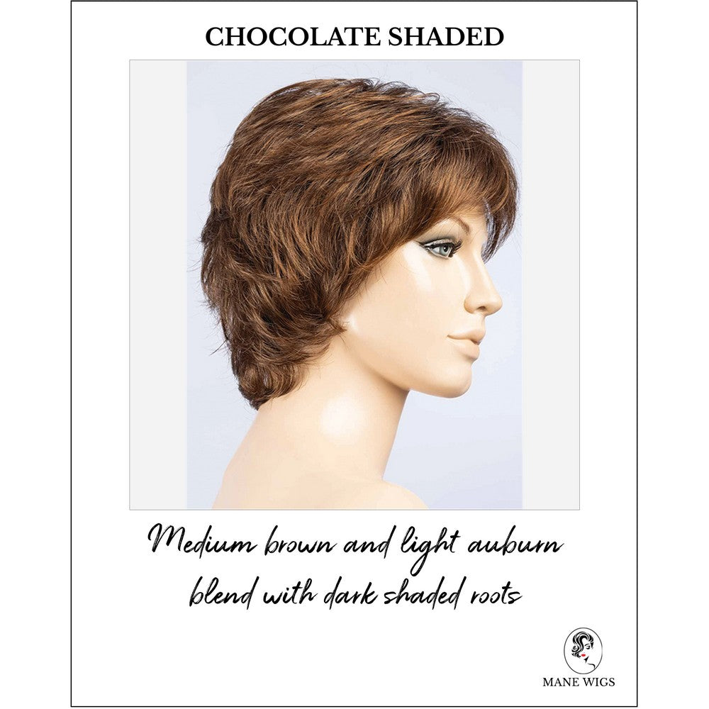 Rica by Ellen Wille in Chocolate Shaded-Medium brown and light auburn blend with dark shaded roots