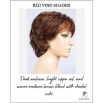 Load image into Gallery viewer, Rica by Ellen Wille in Red Vino Shaded-Dark auburn, bright copper red, and warm medium brown blend with shaded roots
