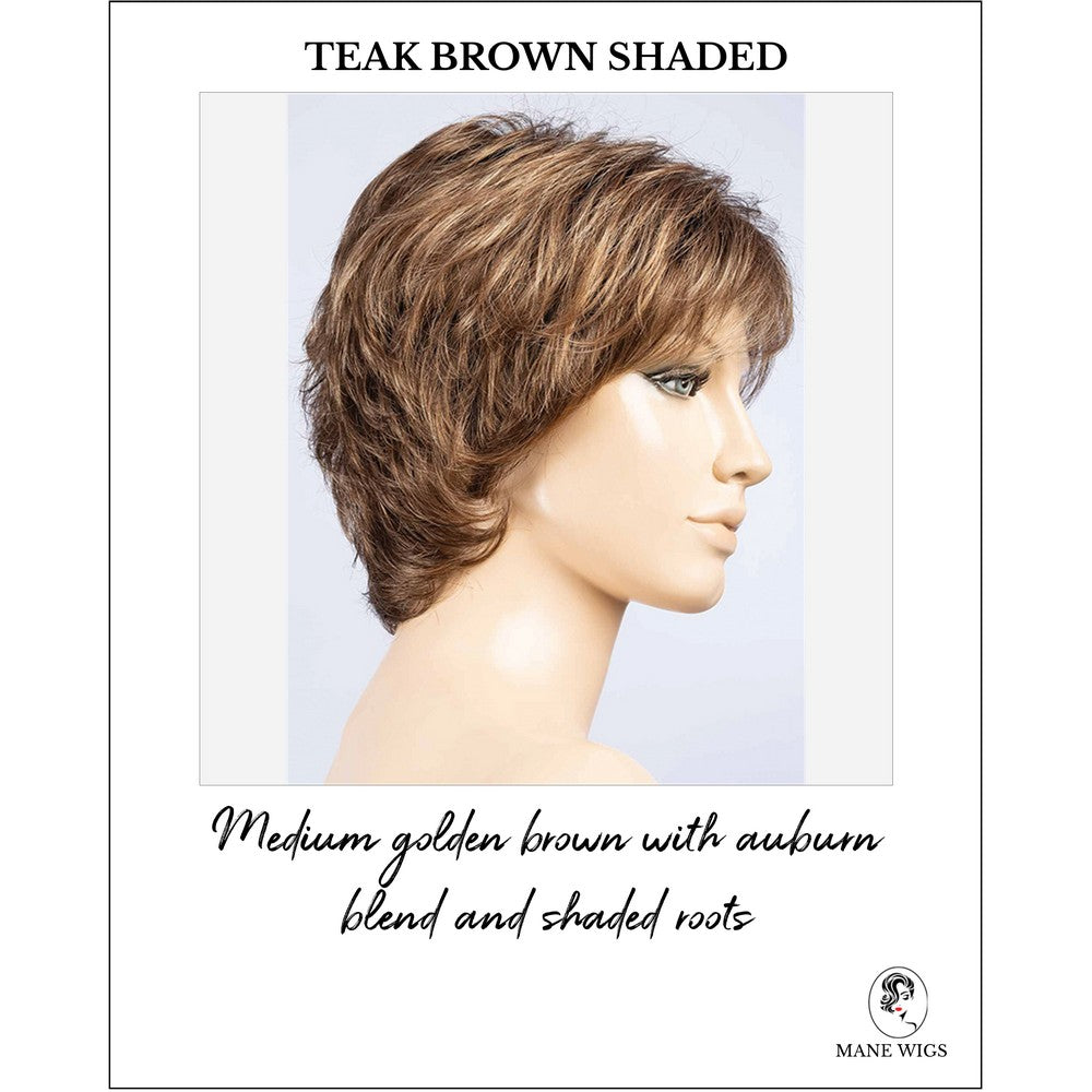 Rica by Ellen Wille in Teak Brown Shaded-Medium golden brown with auburn blend and shaded roots