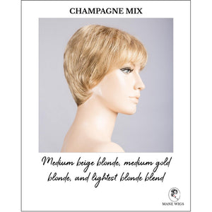 Rimini Mono Large by Ellen Wille in Champagne Mix-Medium beige blonde, medium gold blonde, and lightest blonde blend