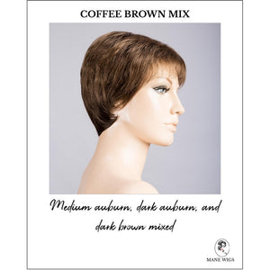 Rimini Mono Large by Ellen Wille in Coffee Brown Mix-Medium auburn, dark auburn, and dark brown mixed