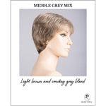 Load image into Gallery viewer, Rimini Mono by Ellen Wille in Middle Grey Mix-Light brown and smokey grey blend
