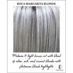Load image into Gallery viewer, Roca Margarita Blonde-Medium &amp; light brown root with blend of silver, ash, and coconut blondes with platinum blonde highlights
