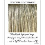 Load image into Gallery viewer, Rootbeer Float Blonde-Blended ash, light pearl, beige, champagne, and platinum blondes with mix of light &amp; medium brown root 
