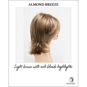 Rose by Envy in Almond Breeze-Light brown with ash blonde highlights
