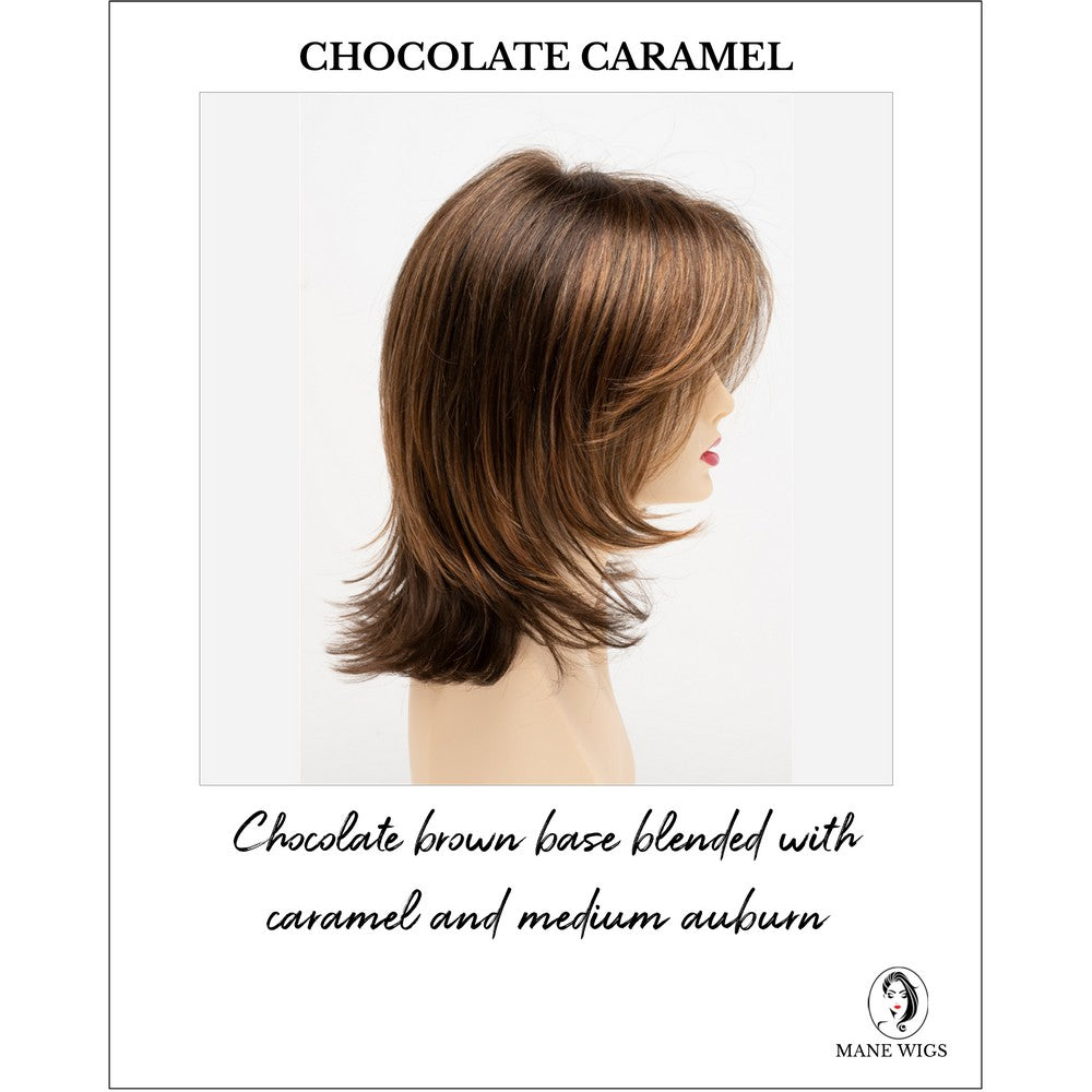 Rose by Envy in Chocolate Caramel-Chocolate brown base blended with caramel and medium auburn