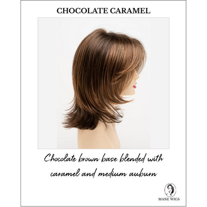 Rose by Envy in Chocolate Caramel-Chocolate brown base blended with caramel and medium auburn