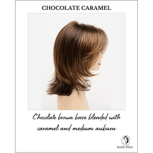 Rose by Envy in Chocolate Caramel-Chocolate brown base blended with caramel and medium auburn