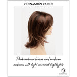 Load image into Gallery viewer, Rose by Envy in Cinnamon Raisin-Dark auburn brown and medium auburn with light caramel highlights
