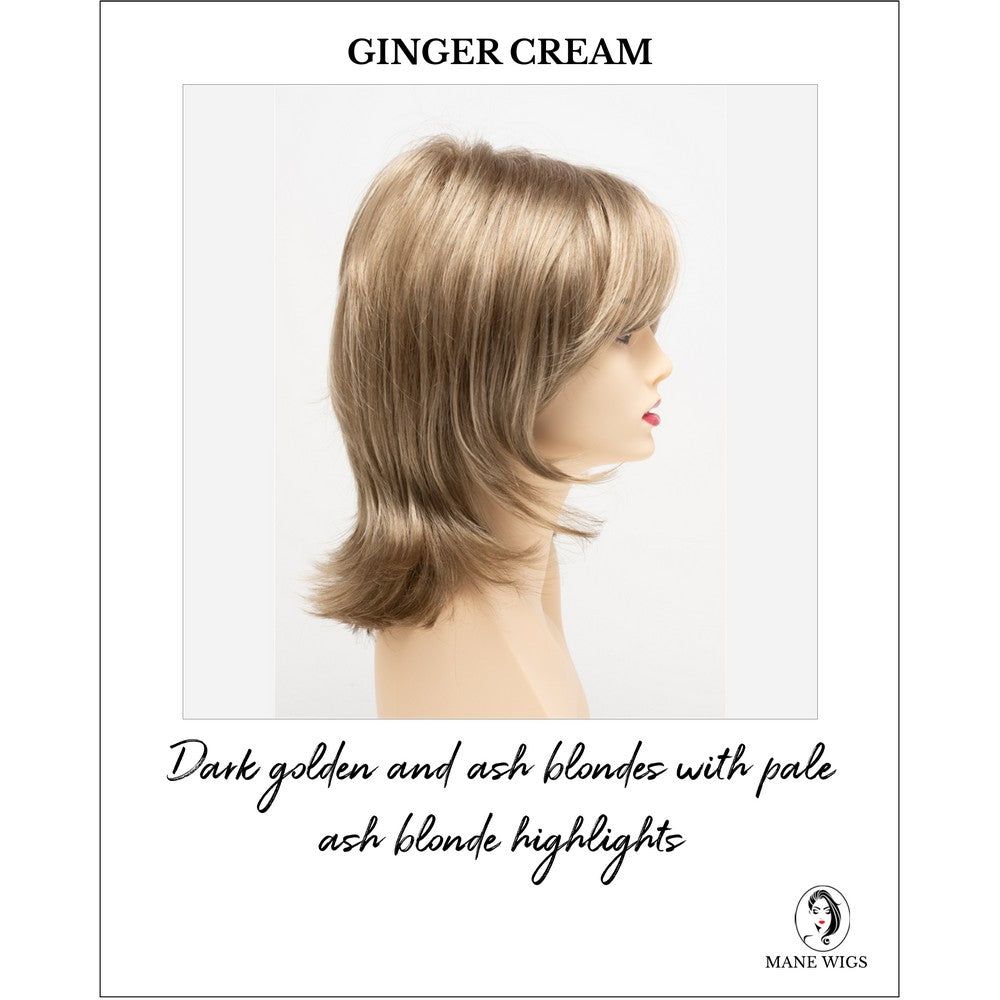 Rose by Envy in Ginger Cream-Dark golden and ash blondes with pale ash blonde highlights