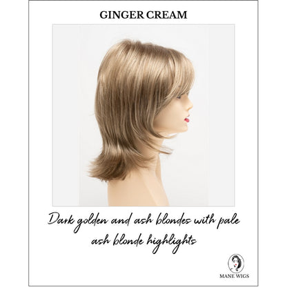 Rose by Envy in Ginger Cream-Dark golden and ash blondes with pale ash blonde highlights