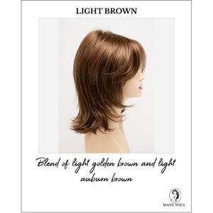 Rose by Envy in Light Brown-Blend of light golden brown and light auburn brown
