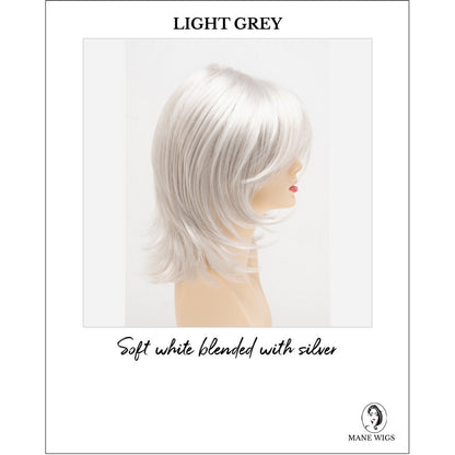 Rose by Envy in Light Grey-Soft white blended with silver