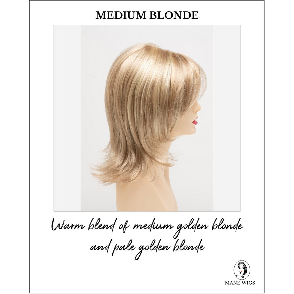 Rose by Envy in Medium Blonde-Warm blend of medium golden blonde and pale golden blonde
