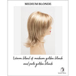 Load image into Gallery viewer, Rose by Envy in Medium Blonde-Warm blend of medium golden blonde and pale golden blonde
