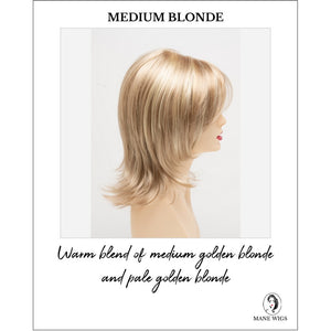 Rose by Envy in Medium Blonde-Warm blend of medium golden blonde and pale golden blonde