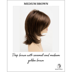 Rose by Envy in Medium Brown-Deep brown with caramel and medium golden brown