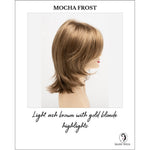 Load image into Gallery viewer, Rose by Envy in Mocha Frost-Light ash brown with gold blonde highlights
