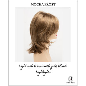 Rose by Envy in Mocha Frost-Light ash brown with gold blonde highlights
