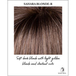 Load image into Gallery viewer, Sahara Blonde-R-Soft dark blonde with light golden blonde and chestnut roots
